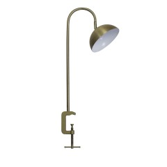 DESK LAMP LED ANTIQUE BRASS WITH CLIP - TABLE LAMPS